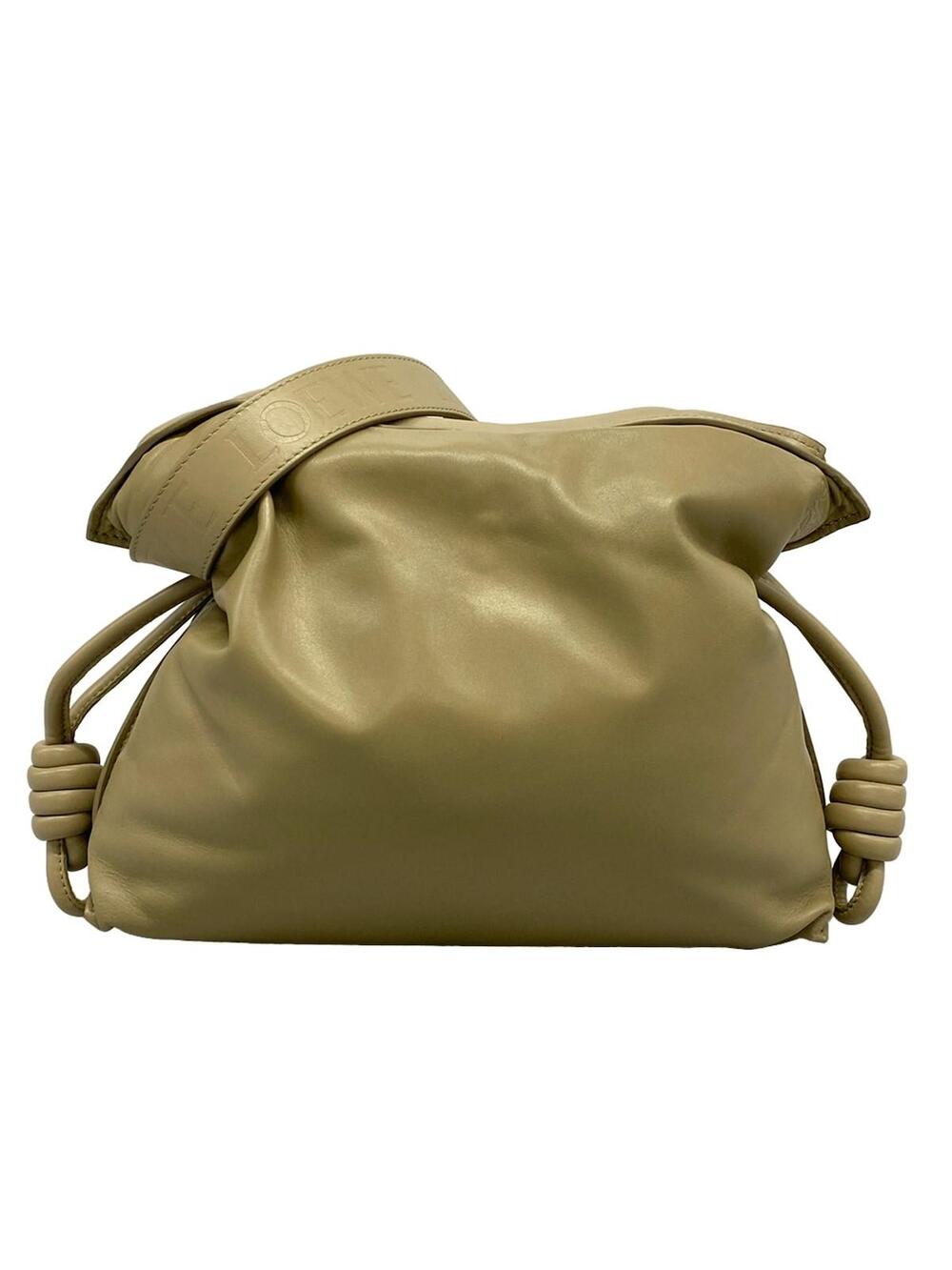 Loewe Flamenco Khaki Leather Shoulder #372663L16B